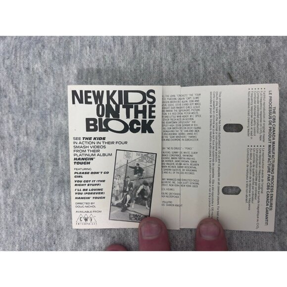 New Kids On The Block, Hanging Tough Audio Cassette Tape 1988 Hangin Tough - Picture 8 of 8